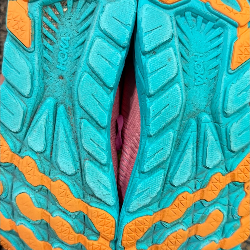 Hoka Vibrant Pink and Teal Sneakers ladies Rincon 3 size 7.5 - Picture 9 of 10